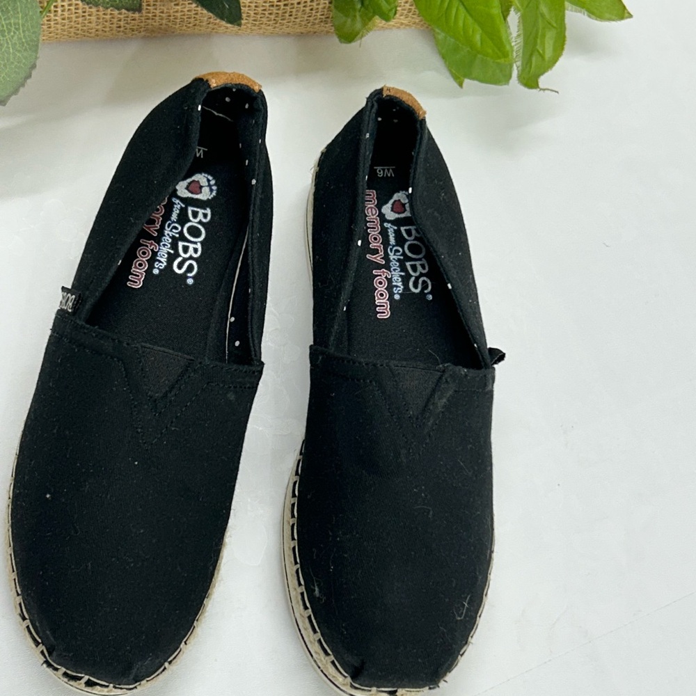 BOBS Black Slip-On Shoes